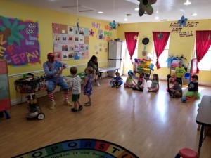 Anniversary Week Fun with Chuckles the Clown