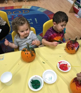 Fall Festival Fun - Pumpkin Painting